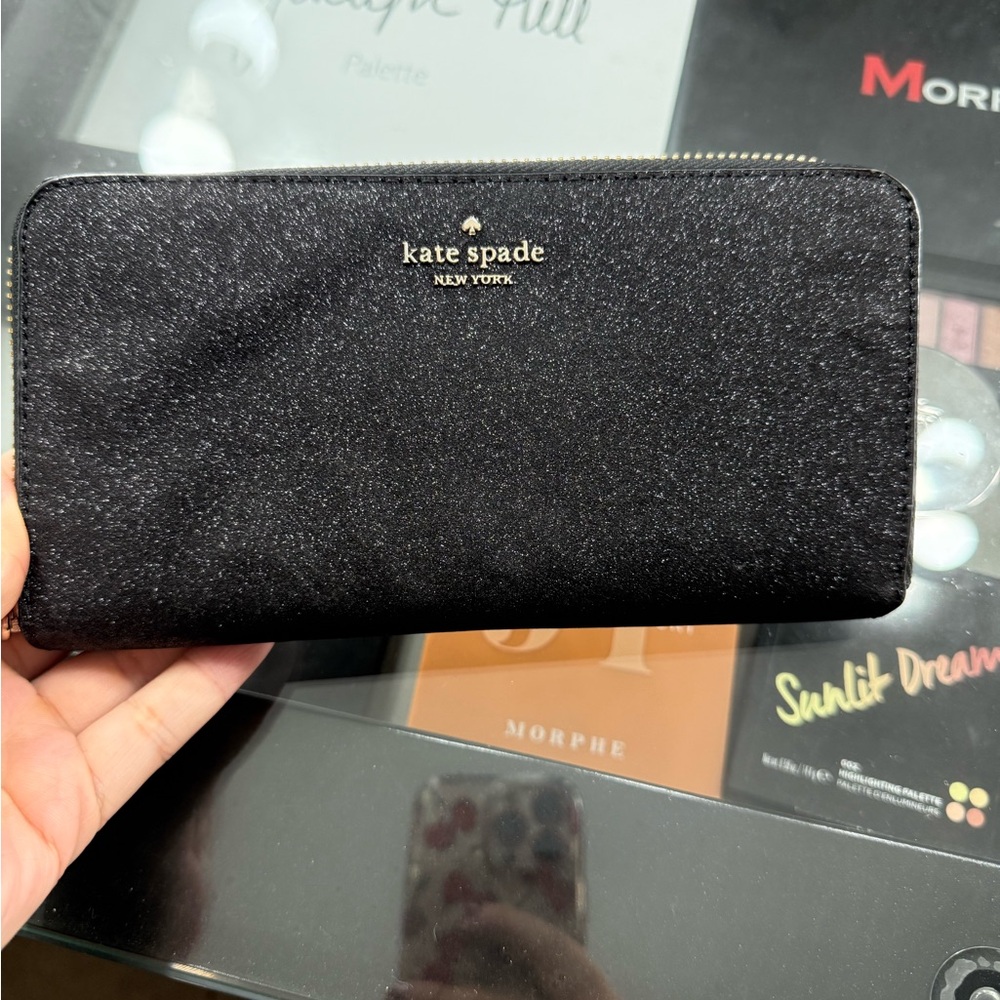 Kate Spade Black Sparkle Wallet
